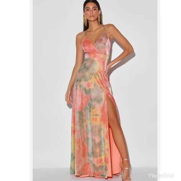chinese dress ladies Lulus Senna Satin Halter Maxi Dress Coral